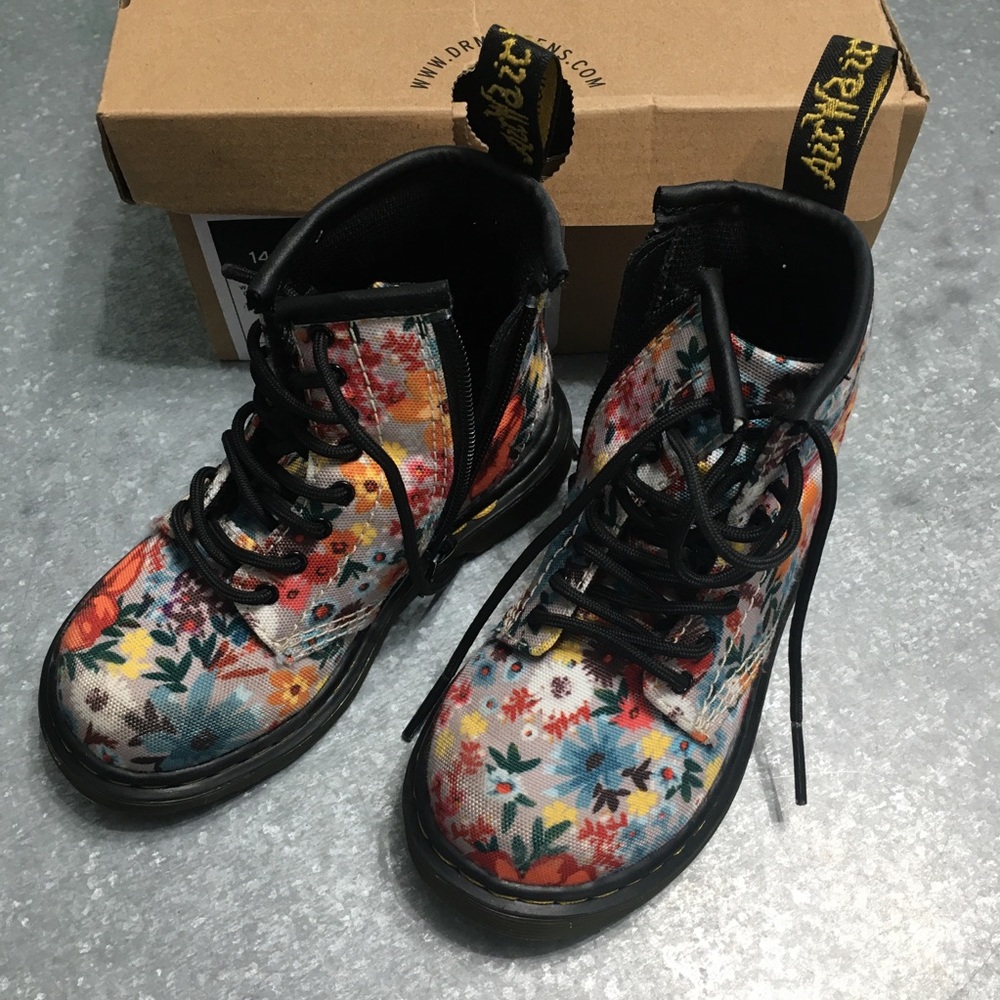 Floral Dr. Martens - Toddler Size 8